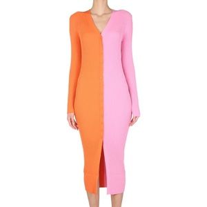 COPY - Staud Ribbed Shoko Knit Dress